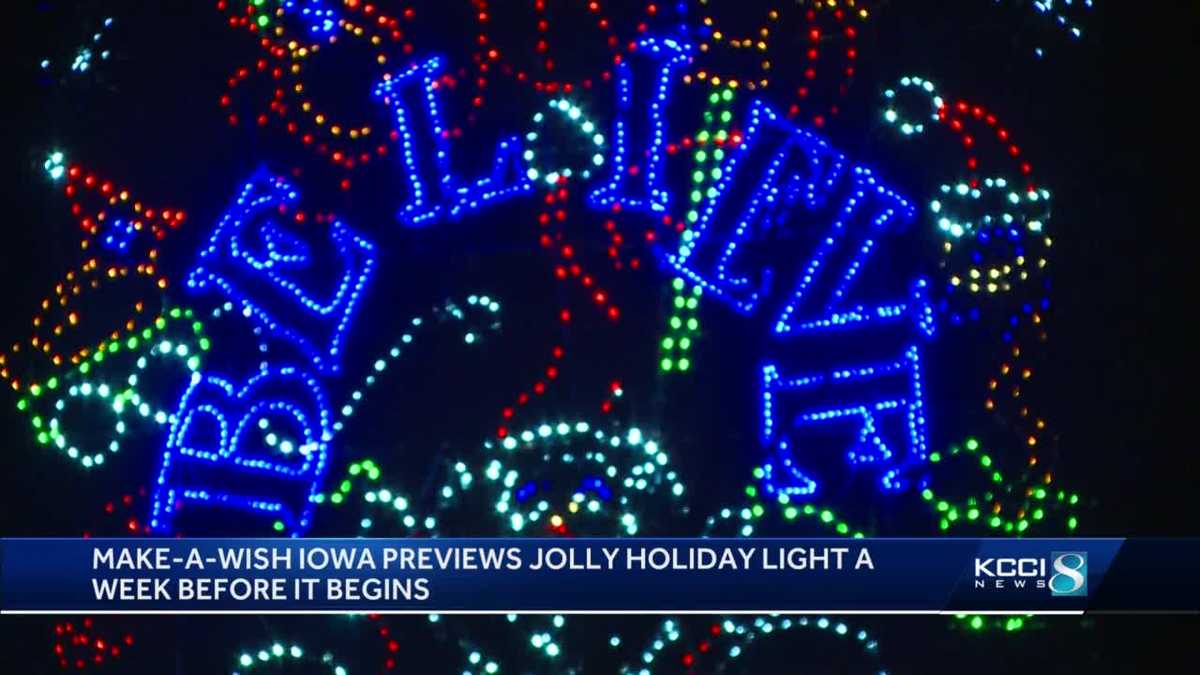 Jolly Holiday Lights show returns to help MakeAWish kids see granted