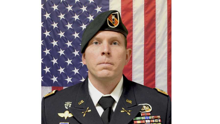 This photo provided by Fort Bragg shows Army Chief Warrant Officer 2 Jonathan R. Farmer, 37, of Boynton Beach, Fla.  Farmer was killed in the northern Syrian town of Manbij on Wednesday, Jan. 16, 2019. The attack also wounded three U.S. troops and was the deadliest assault on U.S. troops in Syria since American forces went into the country in 2015.  (Fort Bragg  via AP)