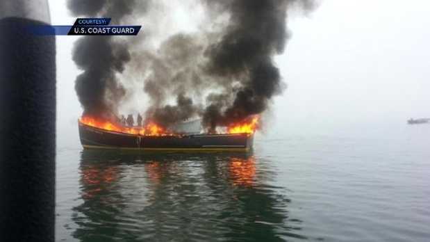Jonesport Boat Fire