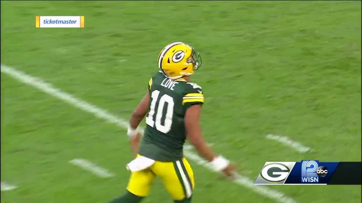 Jordan Love throws touchdown pass in Packers preseason victory