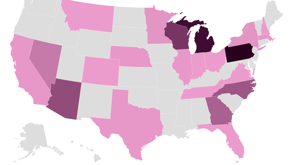 candidate tracker map