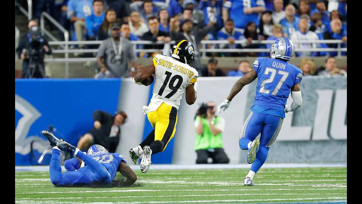 steeler vs lions play by play