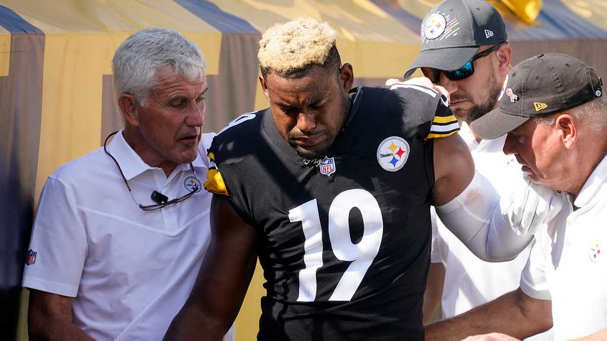 Vontaze Burfict carted off field after hit from JuJu Smith-Schuster 