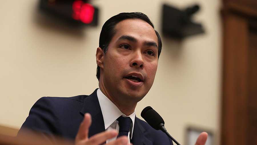 Julian Castro testifies during a hearing before the House Financial Services Committee on July 13, 2016, in Washington.