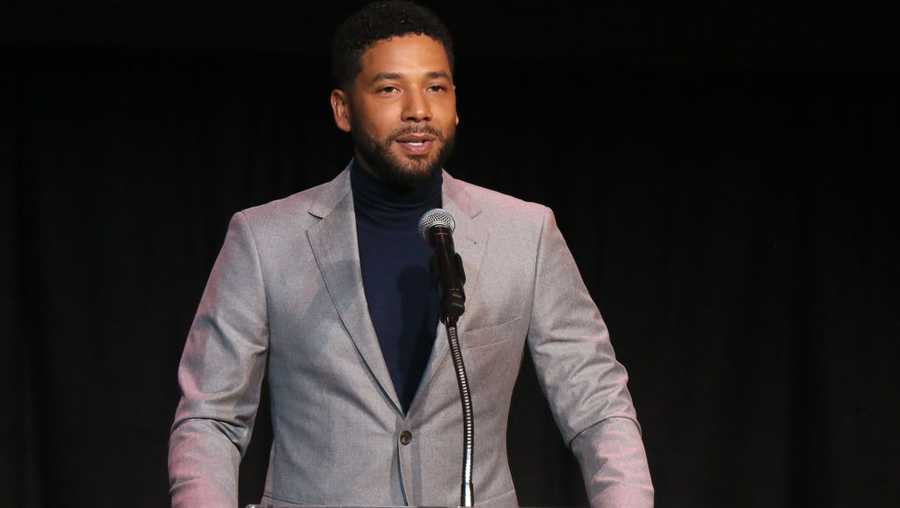 Jussie Smollett speaks at the Children's Defense Fund California's 28th Annual Beat The Odds Awards at Skirball Cultural Center on Dec. 6, 2018, in Los Angeles.