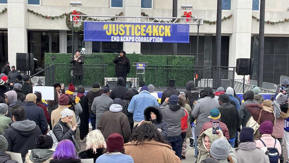 Rally at Kansas City, Kansas, City Hall calls for justice amid claims