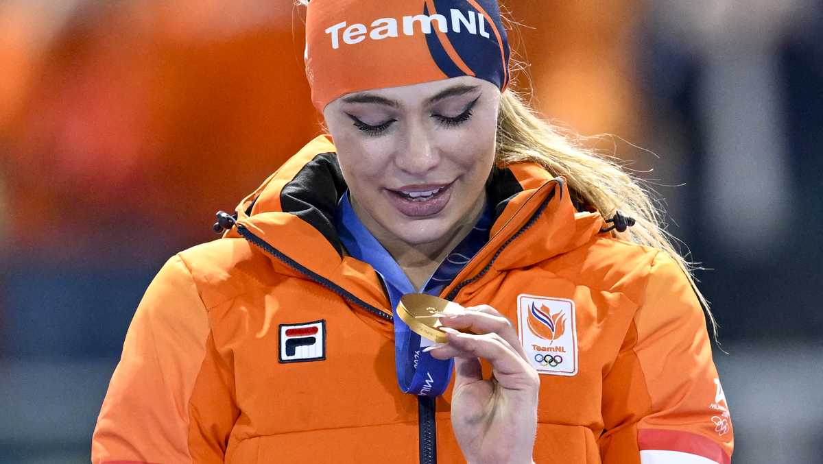Who is Jutta Leerdam, the Dutch Olympic gold medalist speedskater who is engaged to Jake Paul?