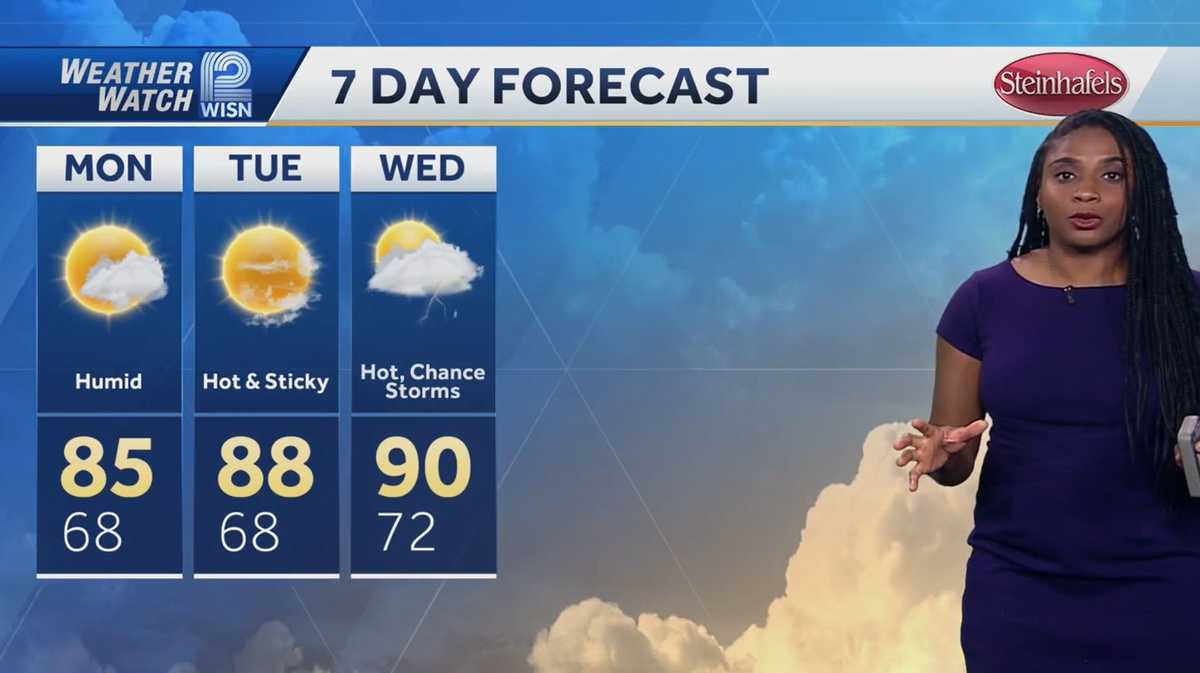 Weather: Heat and humidity build this week