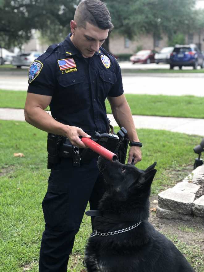 Officer Jake Morris and K-9 Kano