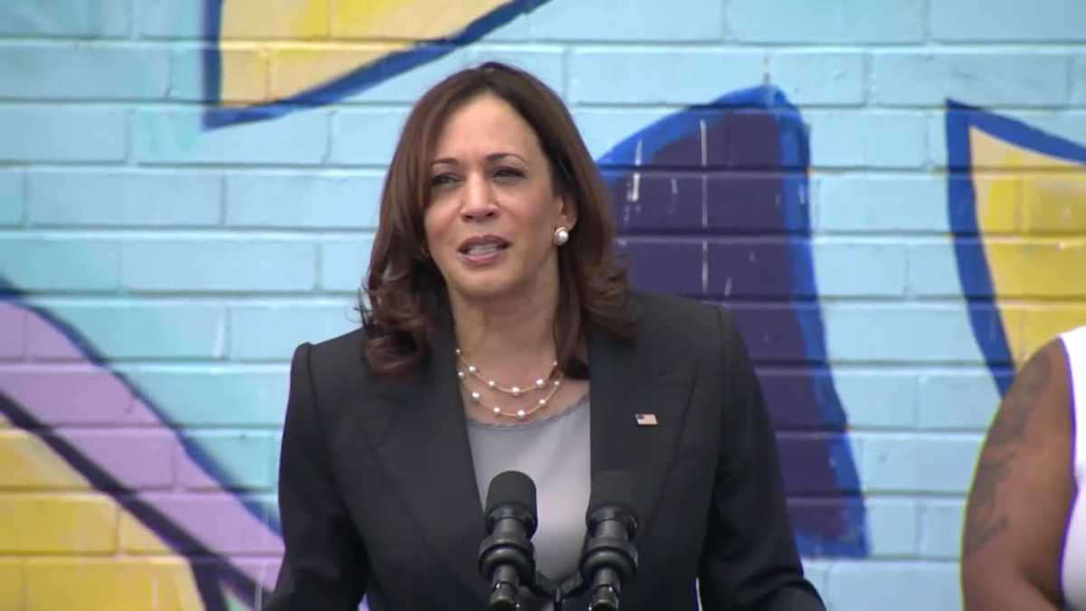 Vice President Kamala Harris speaks in Pittsburgh