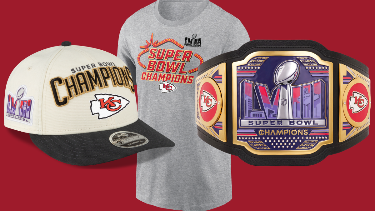 Shop Kansas City Chiefs Super Bowl 2024 championship apparel