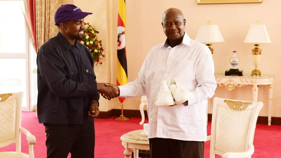 Image result for kanye meets ugana president