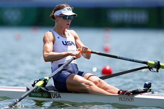 TOKYO,&#x20;JAPAN&#x20;-&#x20;JULY&#x20;25&#x3A;&#x20;&#x20;Kara&#x20;Kohler&#x20;of&#x20;Team&#x20;United&#x20;States&#x20;competes&#x20;during&#x20;the&#x20;Women&amp;apos&#x3B;s&#x20;Single&#x20;Sculls&#x20;Quarterfinal&#x20;1&#x20;on&#x20;day&#x20;two&#x20;of&#x20;the&#x20;Tokyo&#x20;2020&#x20;Olympic&#x20;Games&#x20;at&#x20;Sea&#x20;Forest&#x20;Waterway&#x20;on&#x20;July&#x20;25,&#x20;2021&#x20;in&#x20;Tokyo,&#x20;Japan.&#x20;&#x28;Photo&#x20;by&#x20;Naomi&#x20;Baker&#x2F;Getty&#x20;Images&#x29;