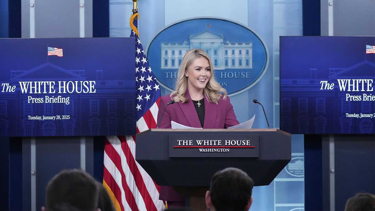 Leavitt Ditches Trademark White House Briefing Creates A Buzz - e8otris