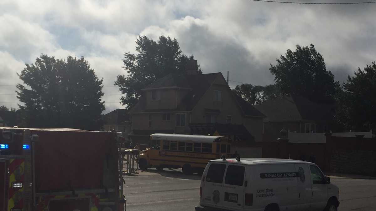 Motorcyclist killed after colliding with school bus in KCK