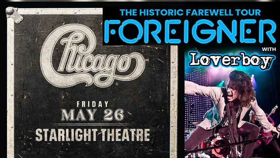 chicago and loverboy concert at kcstarlight