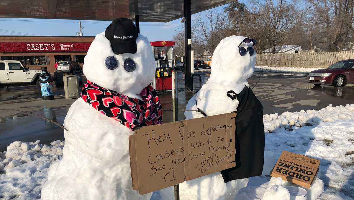 WATCH: The Kearney Fire Department dominates snowman challenge