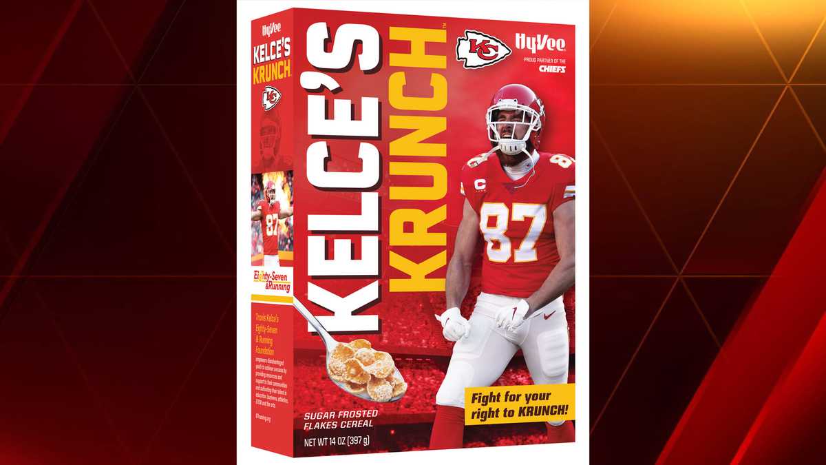 Travis Kelce's Krunch Kansas City Chiefs Cereal! Hy-Vee NEW AND SEALED NFL  - The ICT University