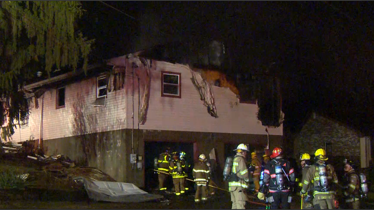 Crews work for hours battling fire in Kennedy Township