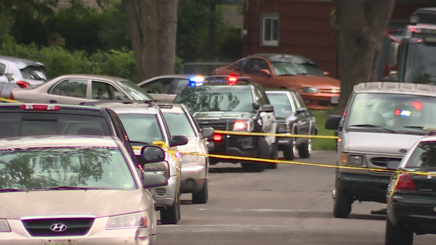 police tape lines the street after an officer involved shooting sunday afternoon in raytown, mo