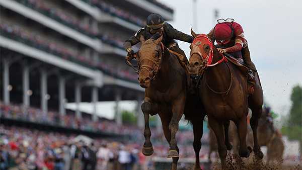 (pictured left) tyler gaffalione rides sierra leone during the 150th kentucky derby
