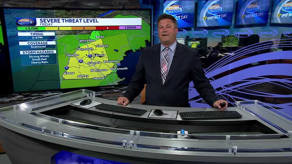 New Hampshire forecast video: High humidity, storm chances