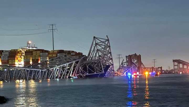 Baltimore Key Rbidge Key Bridge collapses due to ship strike: MDTA - WBAL