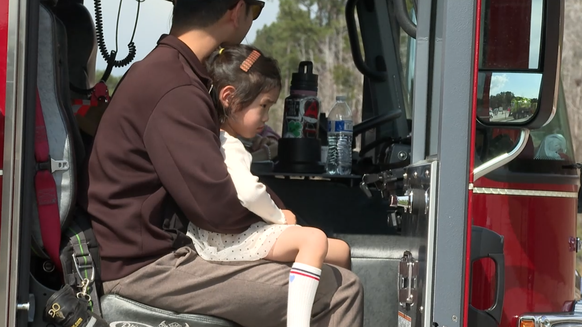 Kids get up close with firetrucks, police cars at Pooler's Truck Town
