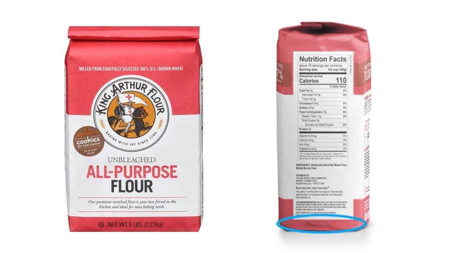 Recall issues for specific lots of King Arthur Flour