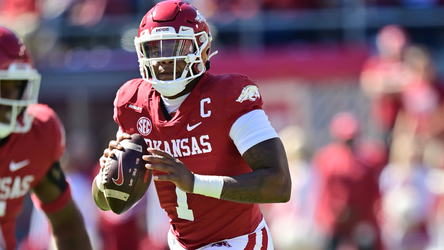 Arkansas QB KJ Jefferson to enter the transfer portal