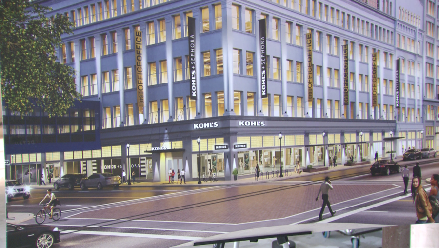 design plans for future downtown milwaukee kohl's location
