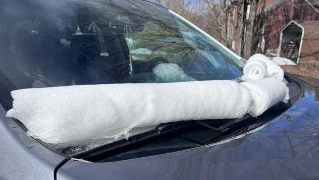 Snow rollers spotted on windshield after winter weather in NH - Vimarsana News
