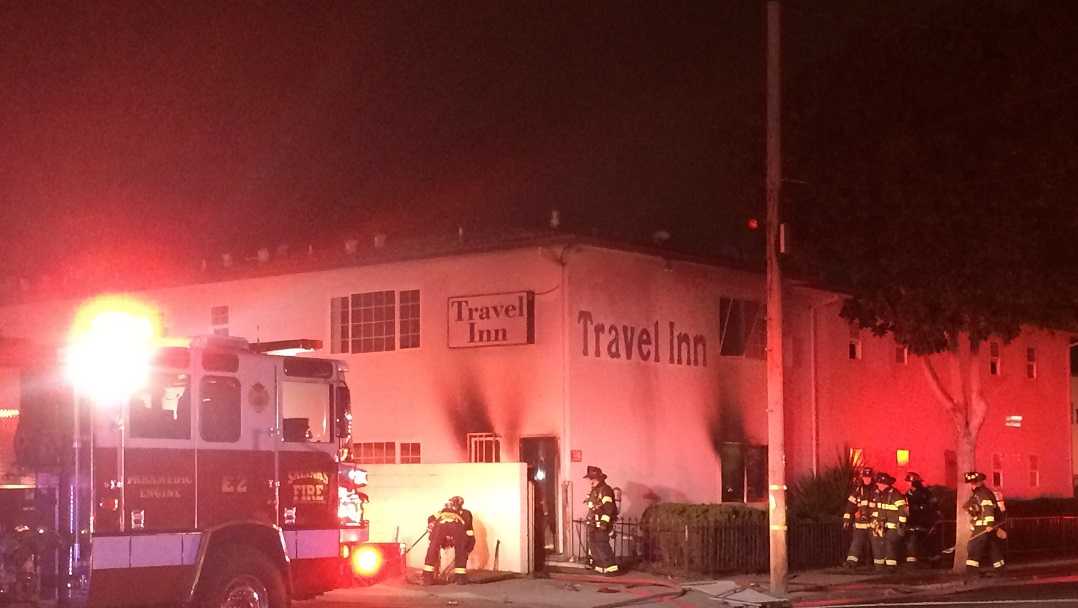 2 Alarm Fire At Abandoned Travel Inn Motel In Salinas