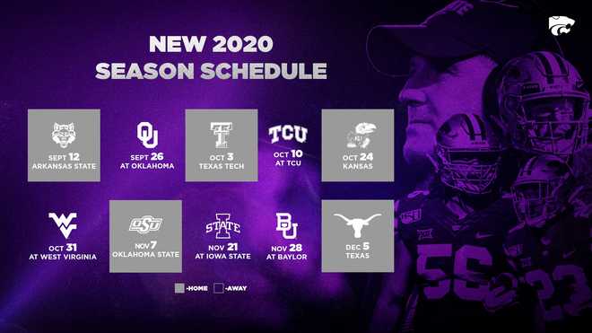 CORONAVIRUS: Big 12 Conference releases revised football schedule