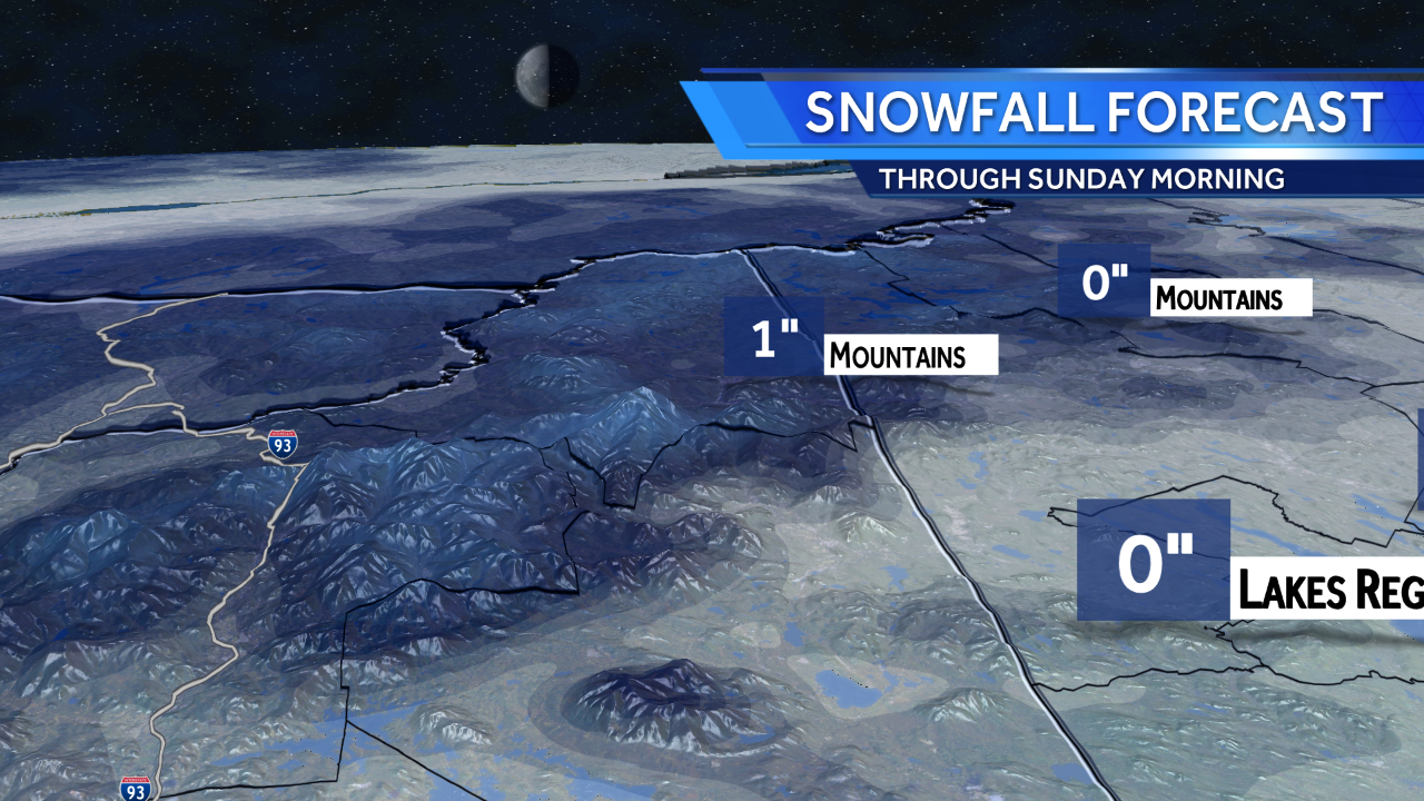 Mountains To See First Accumulating Snowfall Of Season