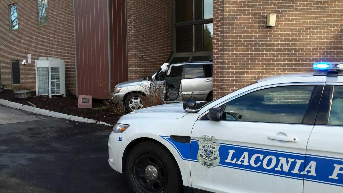 Images Vehicle crashes into Laconia building