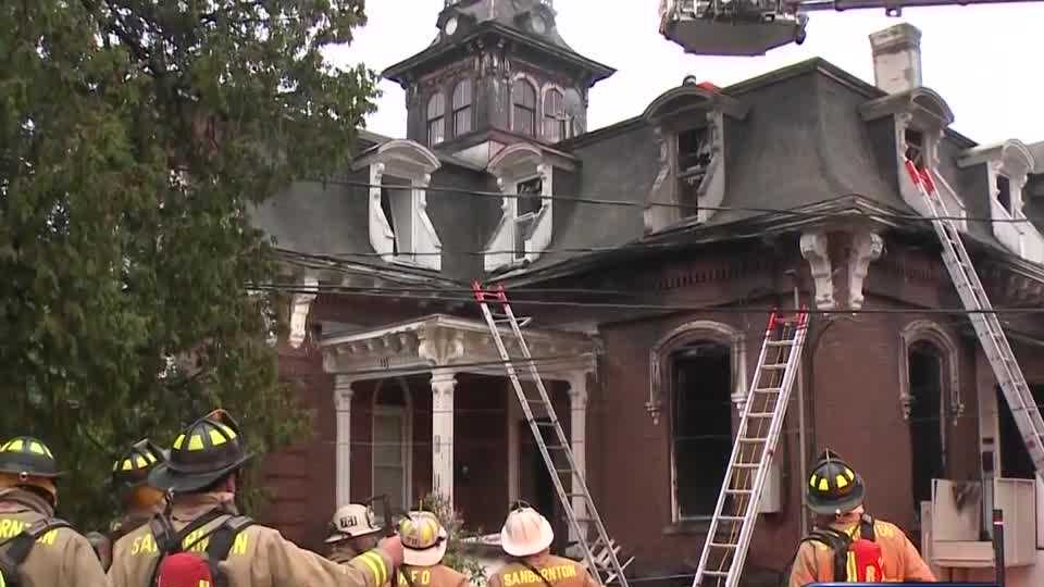 Woman injured in fire at Laconia's 'Old Mansion'