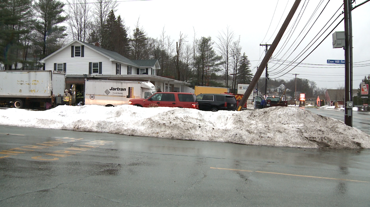Firefighters rescue person from burning building in Laconia