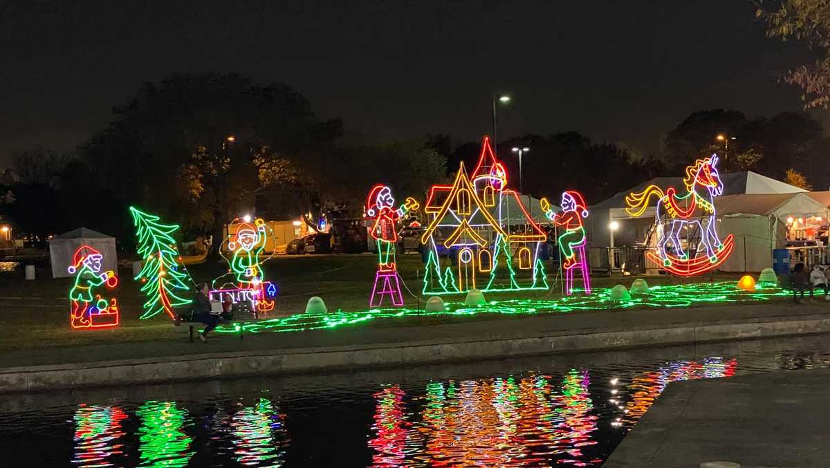 Lighting up Lafreniere Park for the Holidays