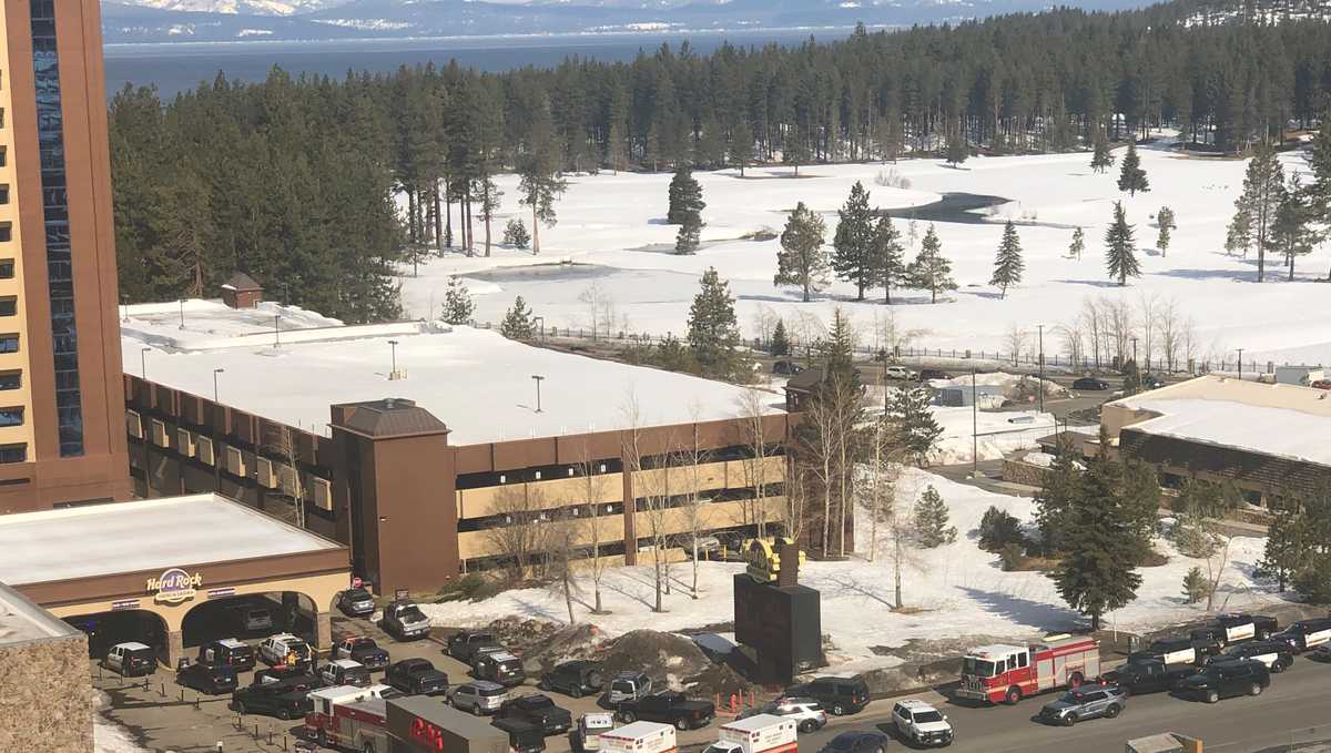 Highway 50 closed near the Hard Rock Hotel & Casino in South Lake Tahoe