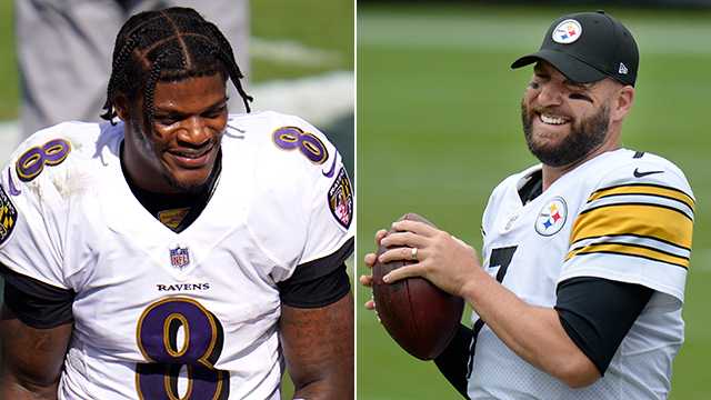 Steelers' Ben Roethlisberger shades Ravens' Lamar Jackson