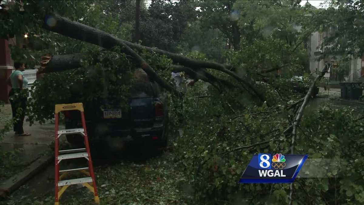 Check the storm damage in Lancaster
