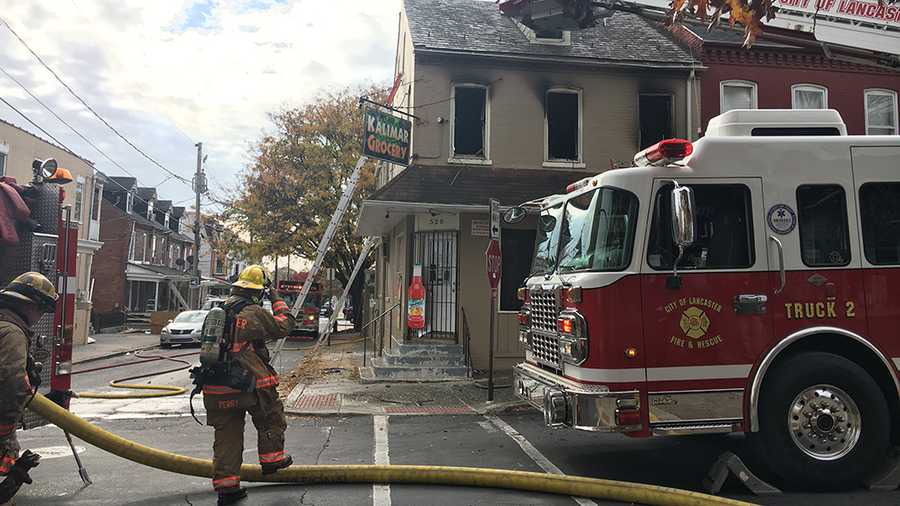 Crews battle threealarm fire in Lancaster