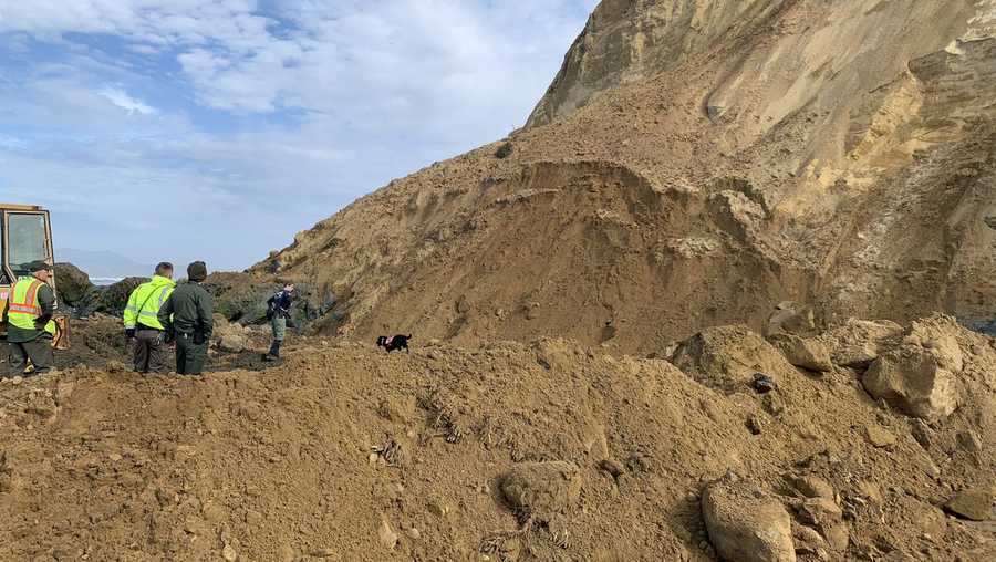 Crews search for a woman believed trapped under tons of dirt in a San Francisco beach.