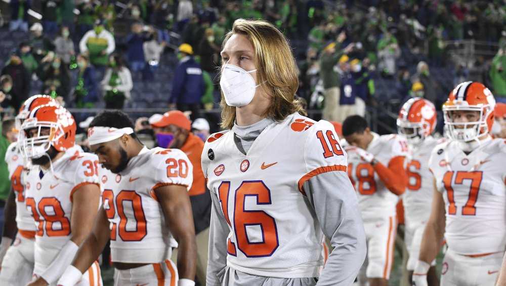 My sister and I dressed as Trevor Lawrence and Dabo Swinney for