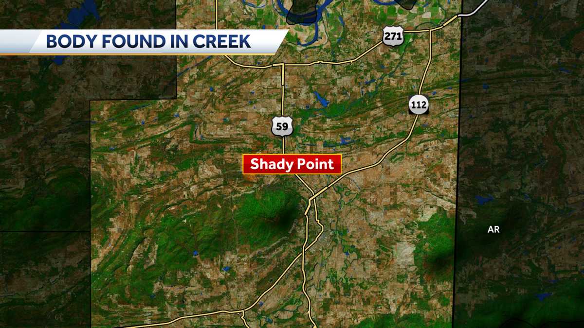 Man's body found in creek outside of Shady Point, Oklahoma