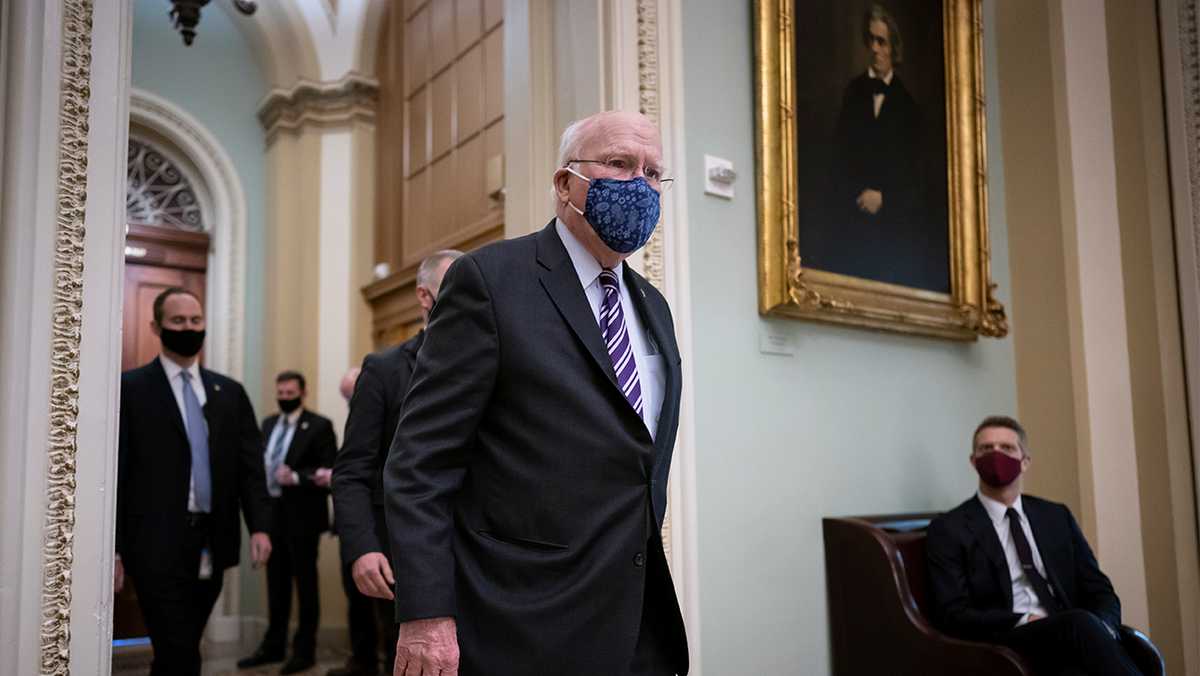 Sen. Leahy promises impartial impeachment trial for former President Donald Trump