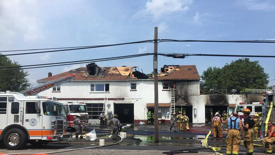 Lebanon car wash fire goes to three alarms