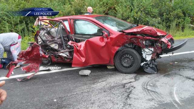 Several people transported to hospital after multi-car crash in Lee