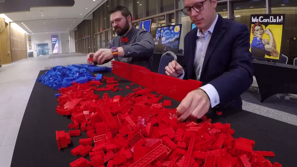 Lego convention building masterpieces in Louisville